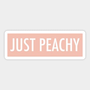 Just Peachy Sticker